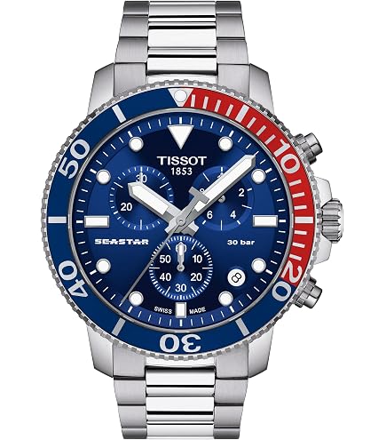 Amazon.com: Tissot Seastar 1000 Quartz GMT : Clothing, Shoes & Jewelry